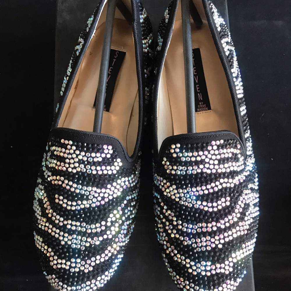 Steven by Steve Madden rhinestone loafers